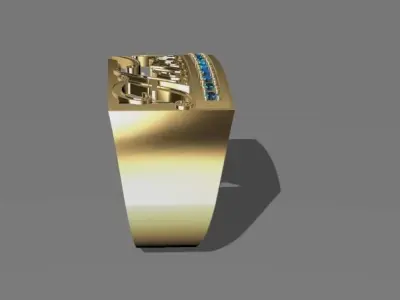 anillo de nombre harold 3D model