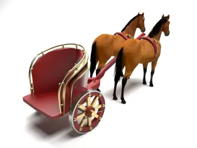 Roman War Chariot 3D model