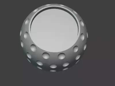 3D Printable Golfball-Style Gear Knob - 5-Speed Edition- R-1-5 3D print model