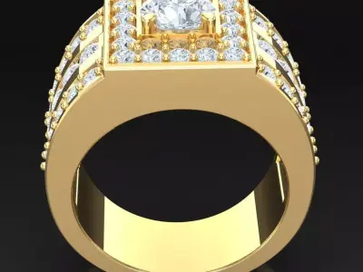 Luxury Men Rings Designs 6MR052 3D print model