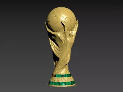 FIFA WORLD CUP TROPHY Low-poly 3D model