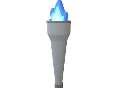 Torch v2 002 Low-poly 3D model