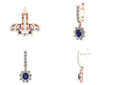 akr 3 Earrings 3D print  3D print model