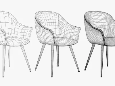 Black Leather Chair Free low-poly 3D model