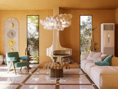 Soothing Cloud Living Room 3D model