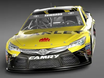 Nascar Toyota Camry Stanley 2015 LowPoly 3D model