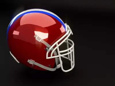 American Football Helmet Low-poly 3D model buy
