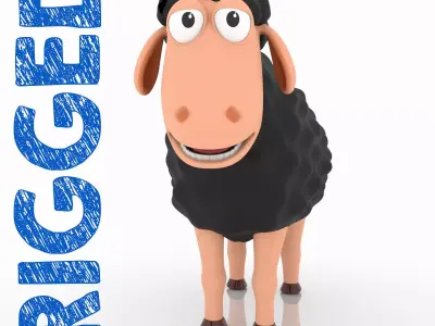 Cartoon Sheep 3D model
