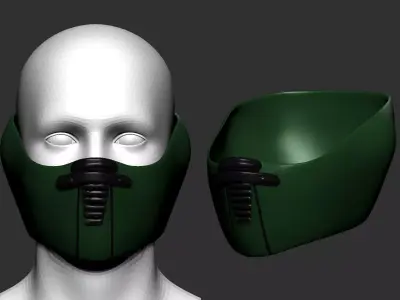 Gas mask helmet 3D model 3D model