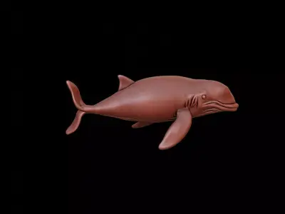Whale Animal Sculpture 3D print model buy