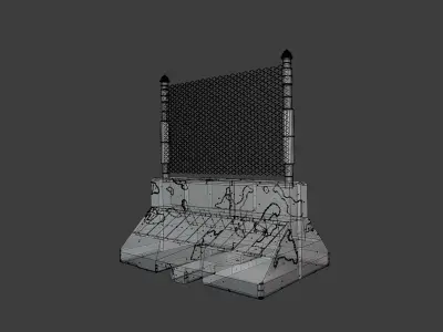 Safety barriers  3D model