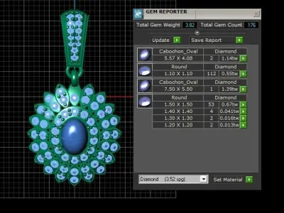 MANKA FLOWER  STYLE  LOCKET SET 3D PRINTABLE MODEL  3D print model