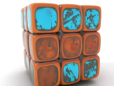 Vintage Copper Cube model pack Texture