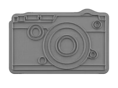 Camera Neon Sign 3D model