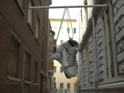 hanging shoes 3D model