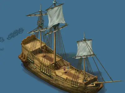 Game Palace - Ship 01 3D model