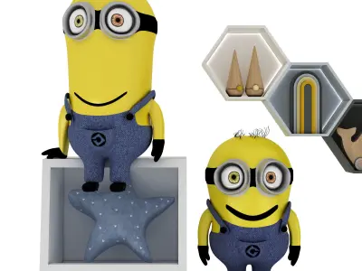 toys and furniture set  Low-poly 3D model