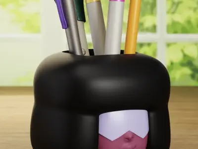 Garnet Pen Holder Decor Set Steven Universe 3D print model