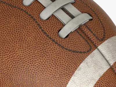 American Football Ball Low-poly 3D model