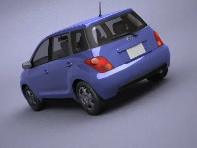 Toyota 1ST model in Lightwave 3D 3D model