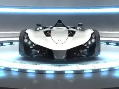 BAC Mono Formula Racing Sport Car 3D Model Low-poly 3D model