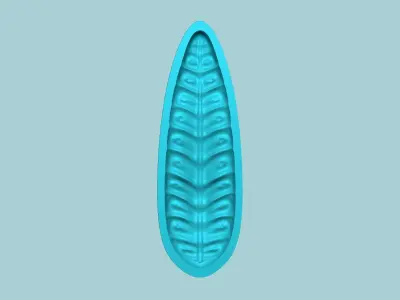 Fern Leaf Mould 04 - Artificial EVA Molding 3D print model