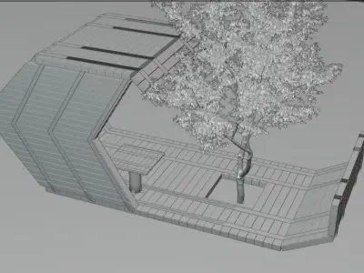 Arch Style Gargens 3D model