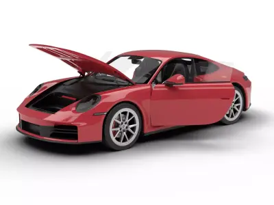 Porsche 911 Carrera 2025 S HQ 3d model 3D model