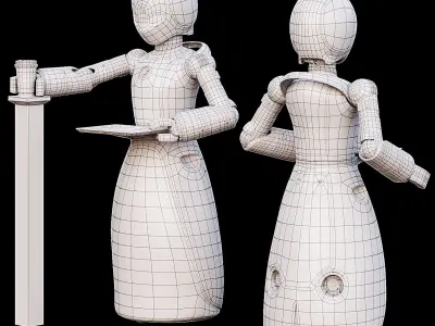 AVE Orihime-d animated PBR UNREAL ENGINE Low-poly 3D model