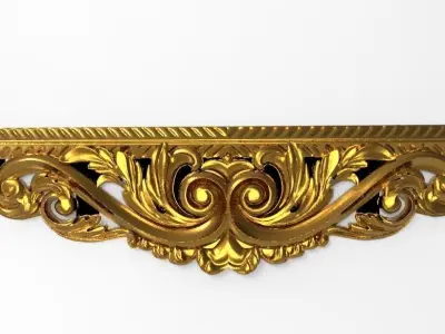 carved frame  3D model buy