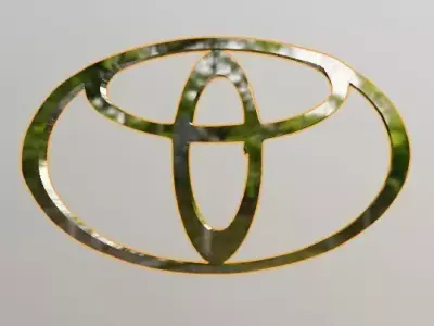 New Toyota logo with new edition 3D model