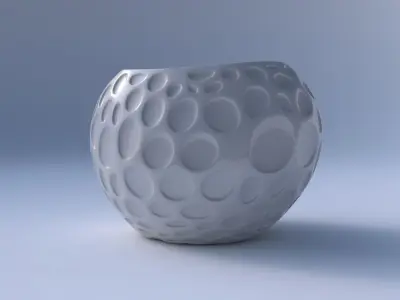 Bowl compressed 2 with bubbles 3D print model