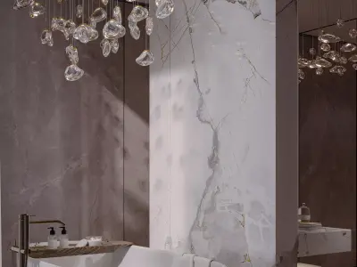 Modern Luxury Villa Bedroom Interior 3D Model MAX 3D model