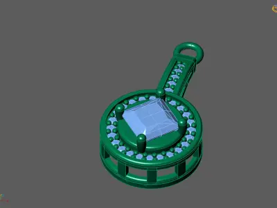 Women Pendants 3DM STL Pendant Renders Details 3D print model 3D print model