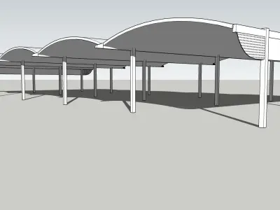 Car-Parking Shade 3D model
