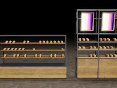Bakery Display Collection 3D model
