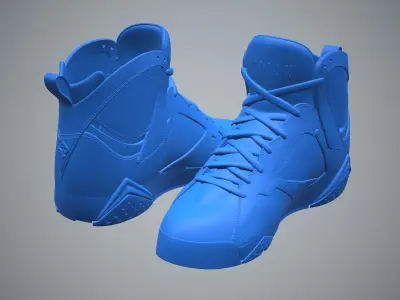 Air Jordan7-retro sneaker-3d printable 3D print model