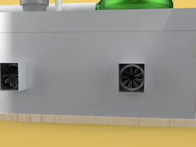 ULTRASONIC COOLING SYSTEM MIST HUMIDIFIER VAPORIZER FARM  3D model