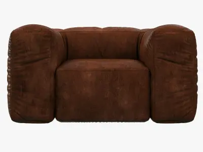 Restoration Hardware Fulham Leather Chair 3D model