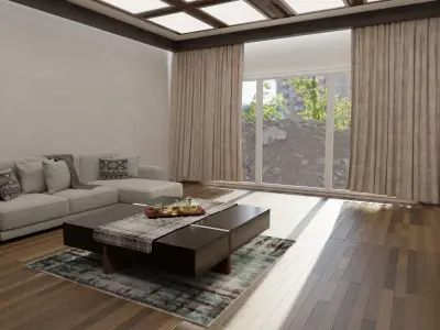 House-furniture-interior design 3D model