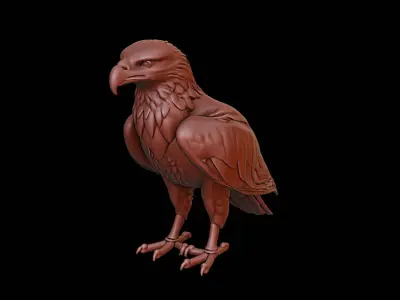 Eagle Animal Sculpture 3D print model buy