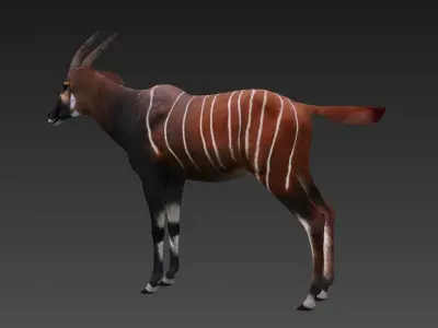 antelope Low-poly 3D model