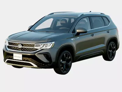Volkswagen Taos 2024 SE Spec Low-poly 3D model