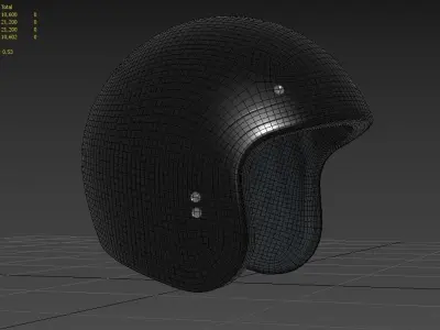 Openface Helmet m01 Low-poly 3D model