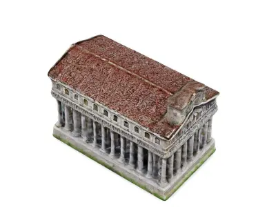 Classical Ancient Temple Architectural Model 3D model