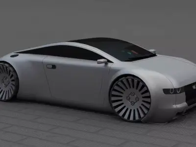 CONCEPT SPEED CAR  RIGGED 3D model