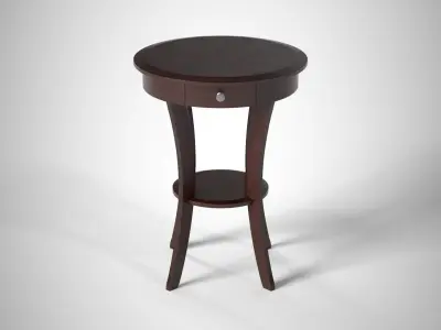 Sasha Accent Table lacquered Low-poly 3D model