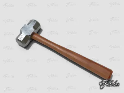 Engineering hammer Low-poly 3D model