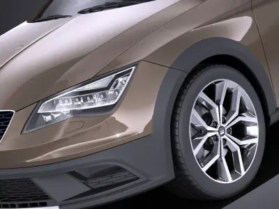 Seat Leon X-Perience 2017 VRAY 3D model