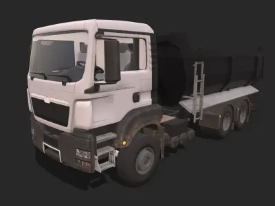 Truck  Low-poly 3D model